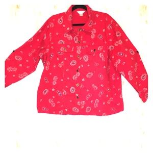 Bandana Print Denim Jacket